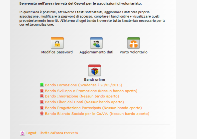 Cesvot – Area riservata