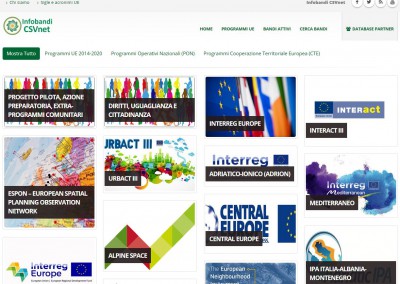 CSVnet – Infobandi Europa – sito web