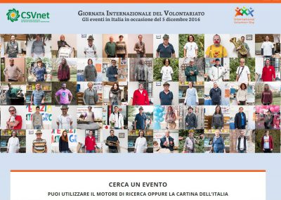 CSVnet – Giornata internazionale del volontariato – sito web