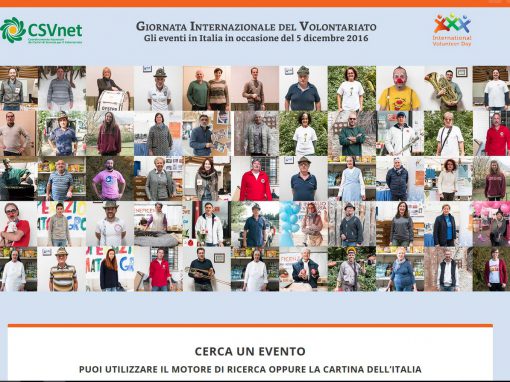 CSVnet – Giornata internazionale del volontariato – sito web