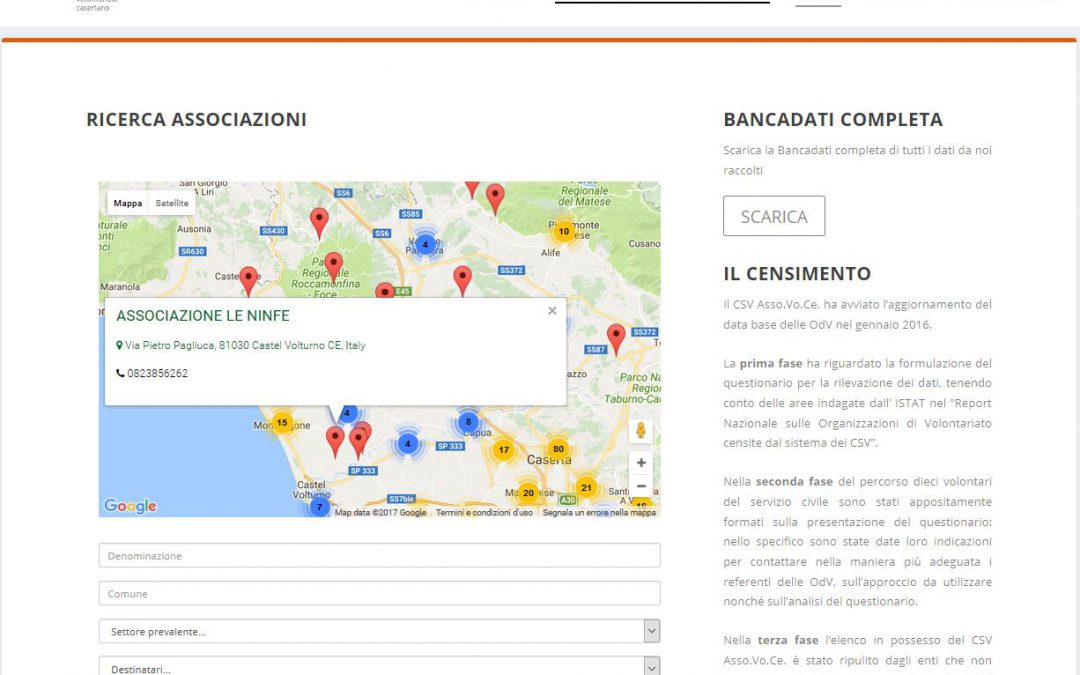 CSV Caserta – Il portale eventi e informazioni del volontariato casertano