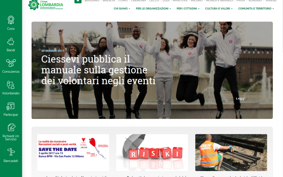 CSVnet Lombardia – portale web
