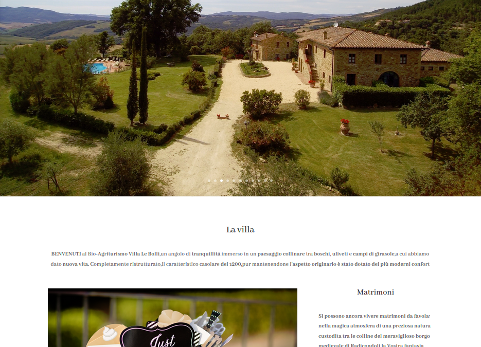 Agriturismo Podere Le Bolli – sito web