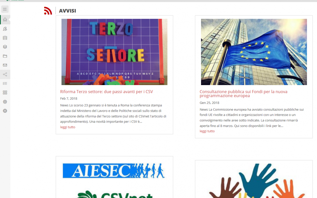 CSVnet – Sistema Informativo Integrato