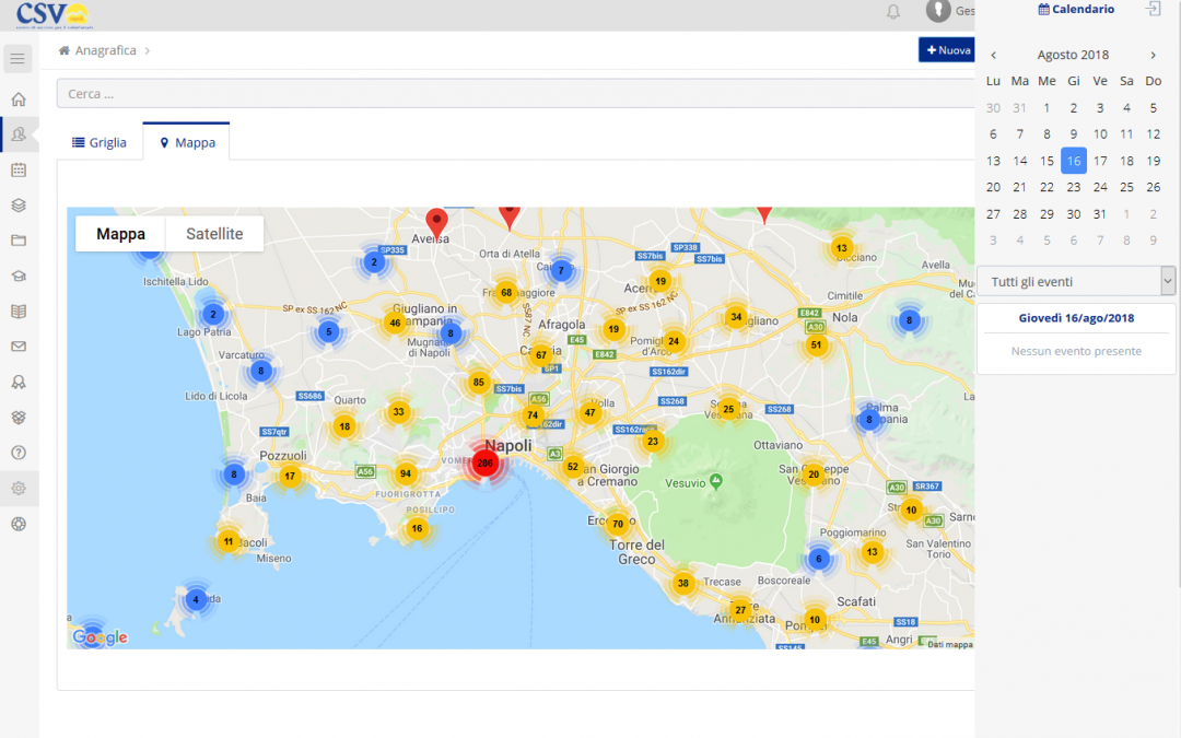CSV Napoli – Gestionale web