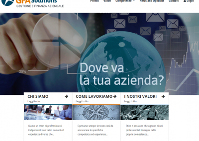 GFA Solution Research – sito web