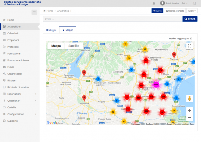 CSV Padova Rovigo – gestionale web