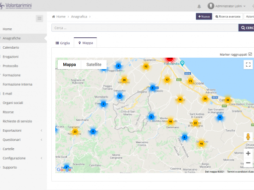 CSV Rimini – gestionale web