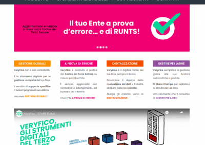 CSVnet – VERIF!CO – Gli strumenti digitali del Terzo Settore – Sito Web