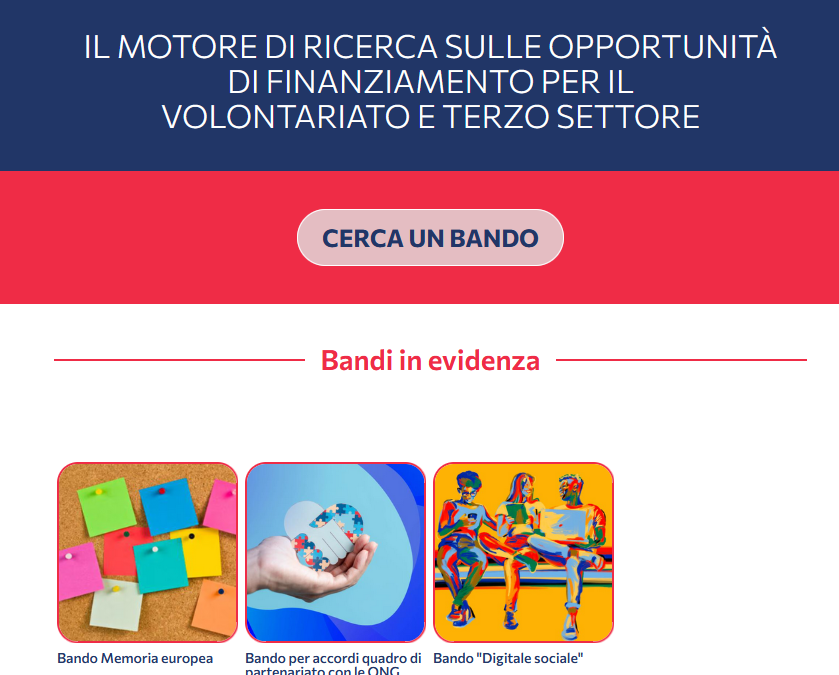CSVnet – Portale Infobandi