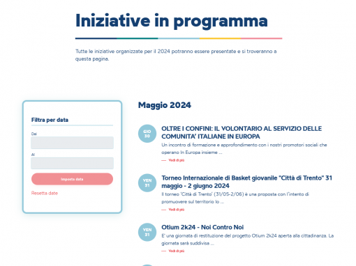 CSV Trentino – API nel sito Trento Capitale Europea del Volontariato