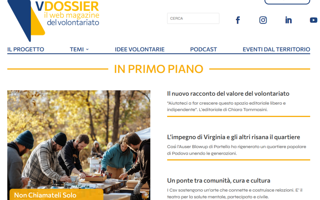 CSVnet – VDossier il web magazine del volontariato